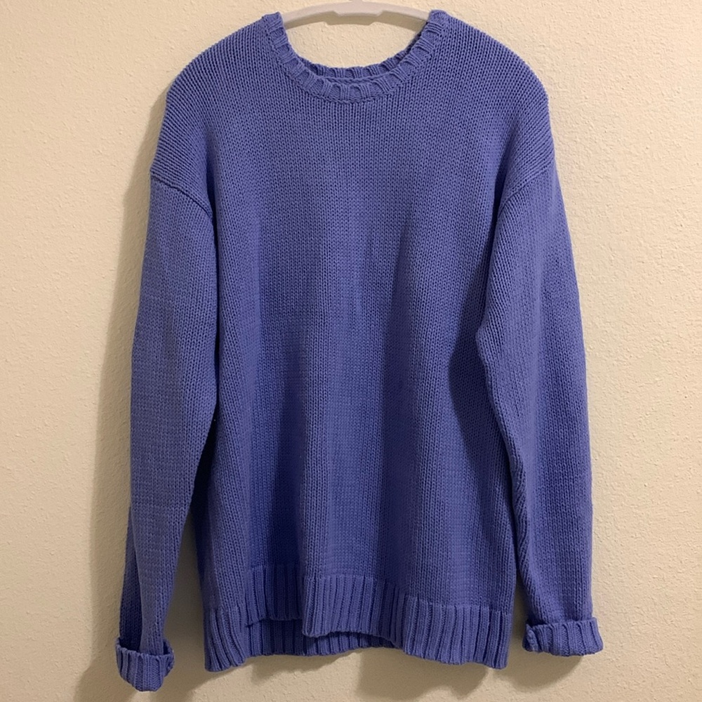Aeropostale size large purple oversized long sleeve crewneck sweater NWT